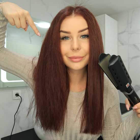 SchadensVerteidiger™ Sicheres Glätten der Haare