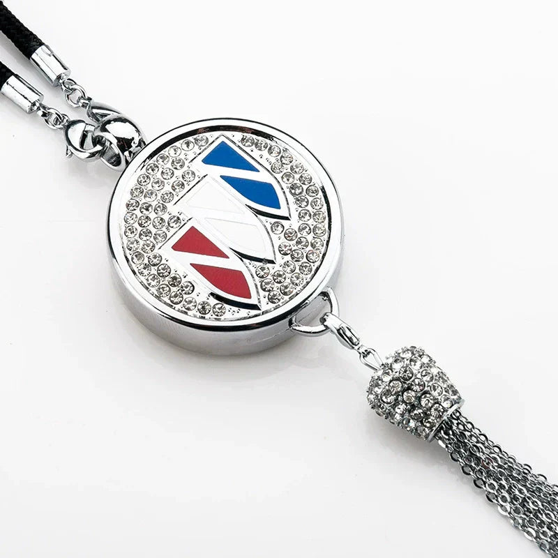 Auto-Logo Parfüm-Anhänger | Kristall & Zinklegierung | Funkelnde Dekoration & Geschenkidee