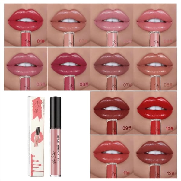 FarbeLuxe™ 12 Farben Creme Textur Lippenstift