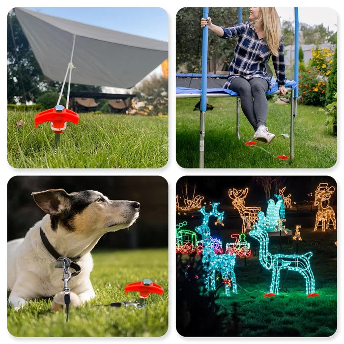 Zeltheringe aus Stahl | Einschraubbar | 16 Stück | 200 mm | Camping Zubehör