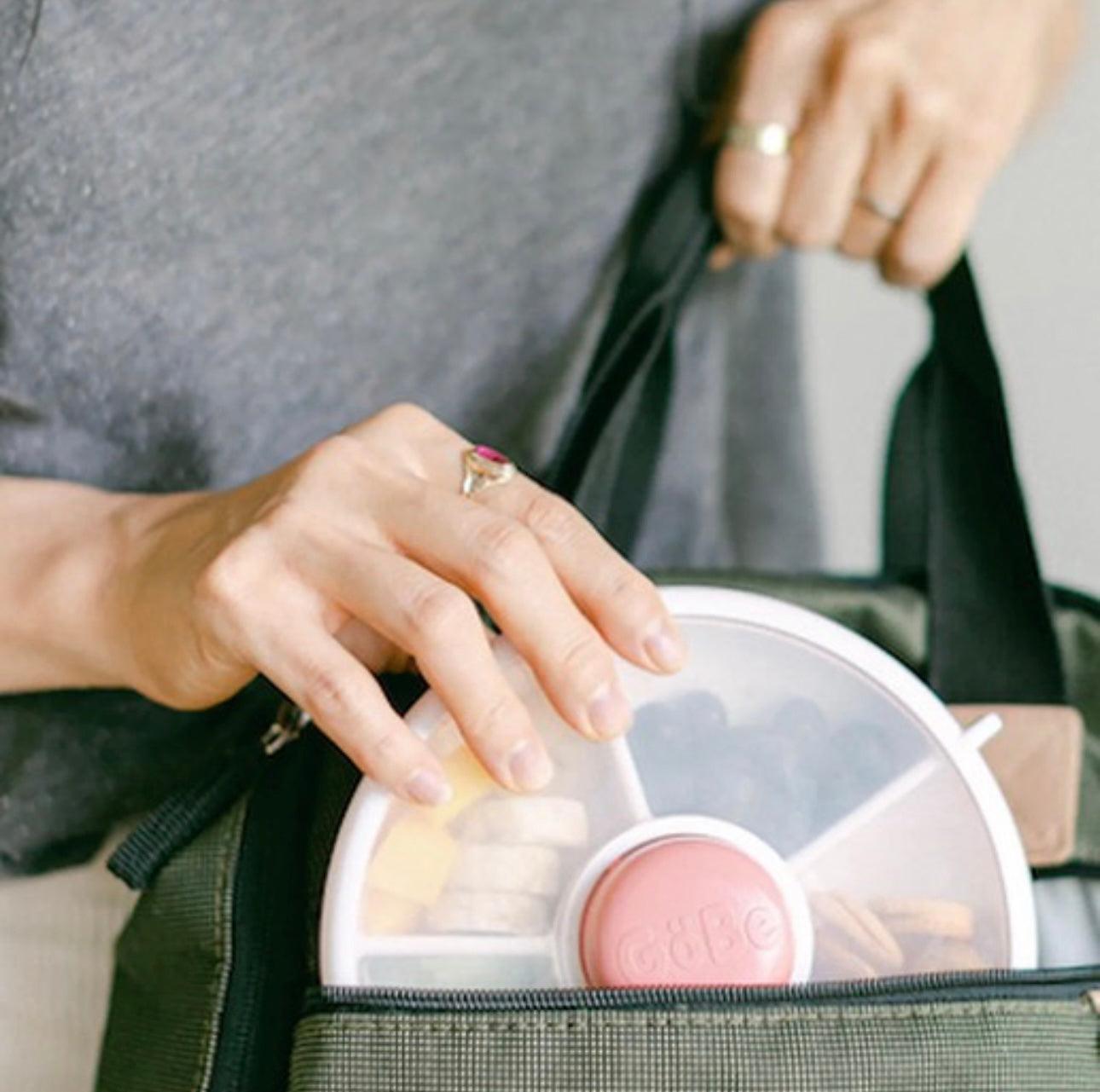 Snackbox für Kinder mit 5 Fächern | Drehbarer Snackspender | Auslaufsicher & BPA-frei