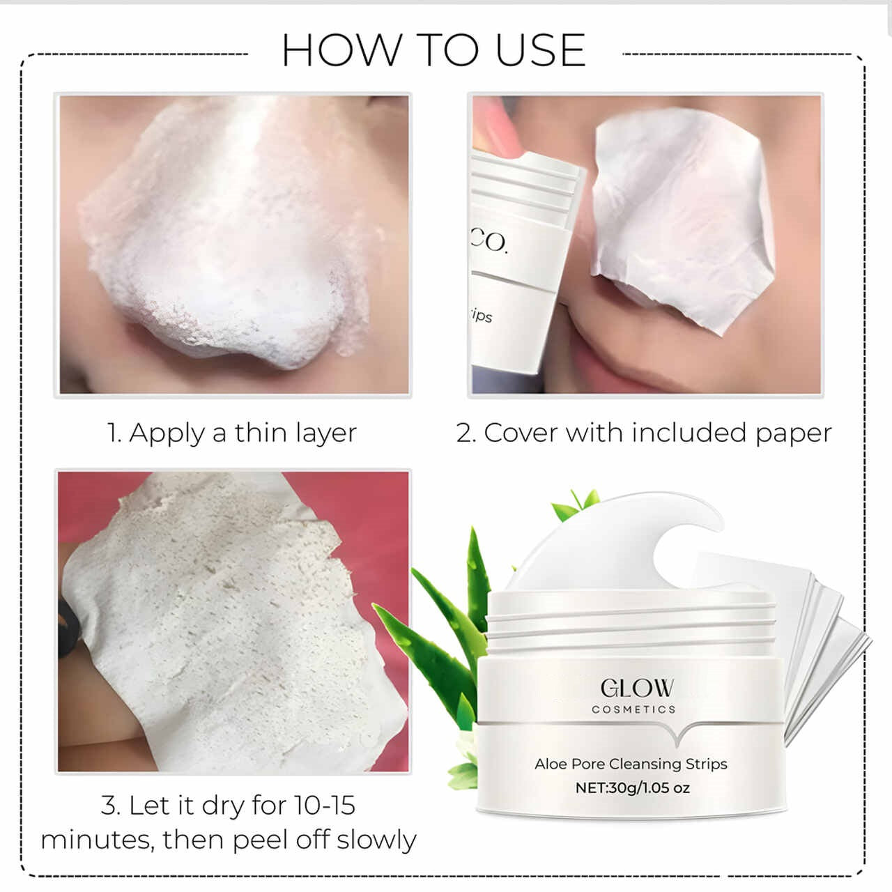 1+1 Gratis | Porenreinigungspflaster | Mitesserentferner mit Aktivkohle & Aloe Vera