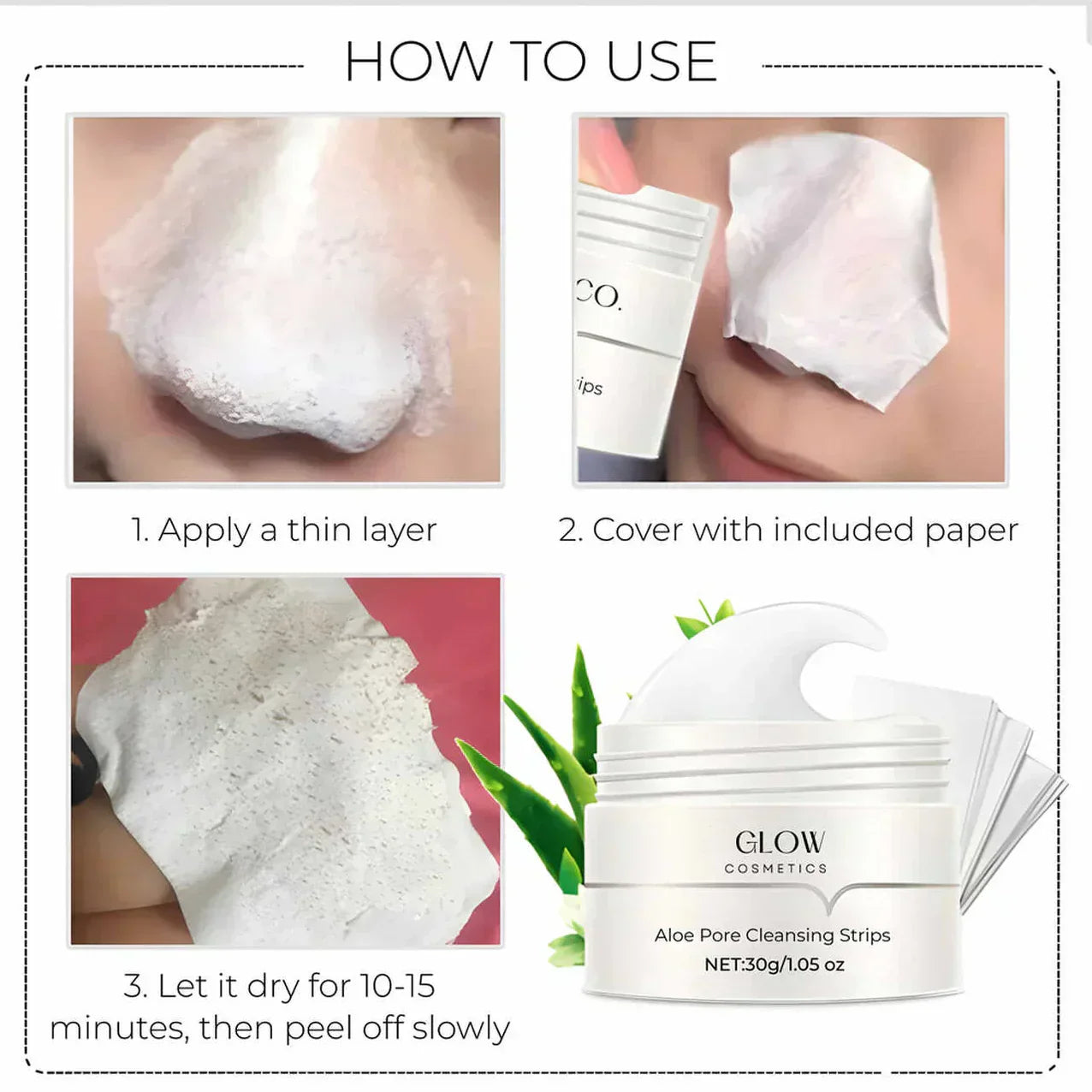 1+1 Gratis | Porenreinigungspflaster | Mitesserentferner mit Aktivkohle & Aloe Vera