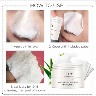 1+1 Gratis | Porenreinigungspflaster | Mitesserentferner mit Aktivkohle & Aloe Vera