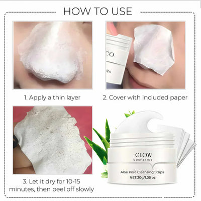 1+1 Gratis | Porenreinigungspflaster | Mitesserentferner mit Aktivkohle & Aloe Vera