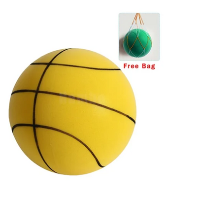 Weich & Leise Basketball | PU-Schaum Indoor-Ball | Geräuscharm, Möbelfreundlich & Federnd | inkl. Netztasche