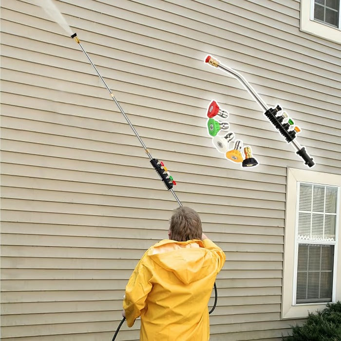 Hochdruck-Lanze für Hochdruckreiniger | Ausziehbar | Edelstahl & Messing