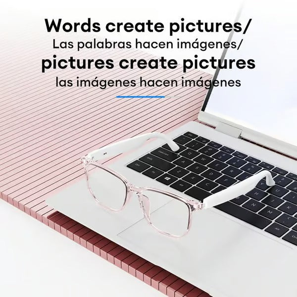 Übersetzungsbrille | Echtzeit KI-Übersetzung | Bluetooth 5.4 | 110h Akkulaufzeit