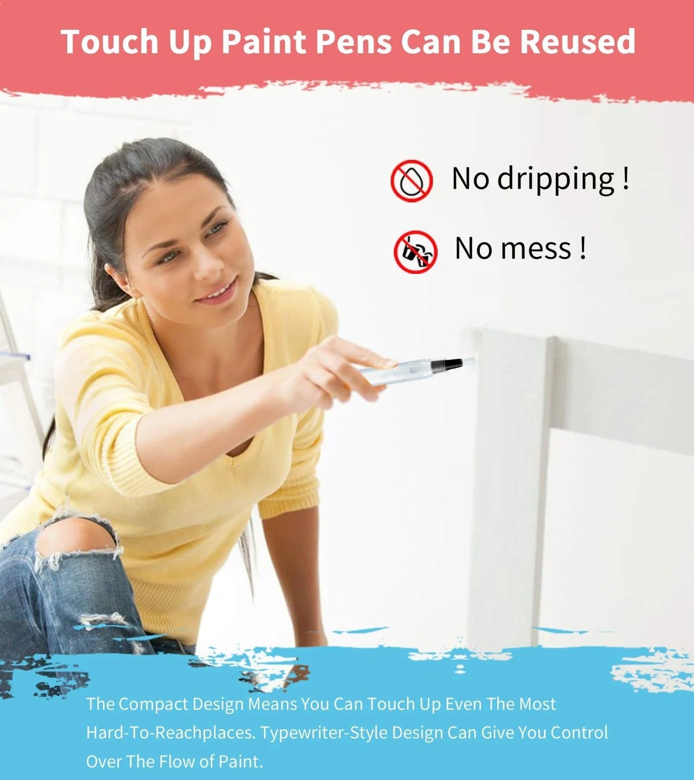 Reparatur-Pinselstift | Präzise Ausbesserungen | Befüllbar & Wiederverwendbar