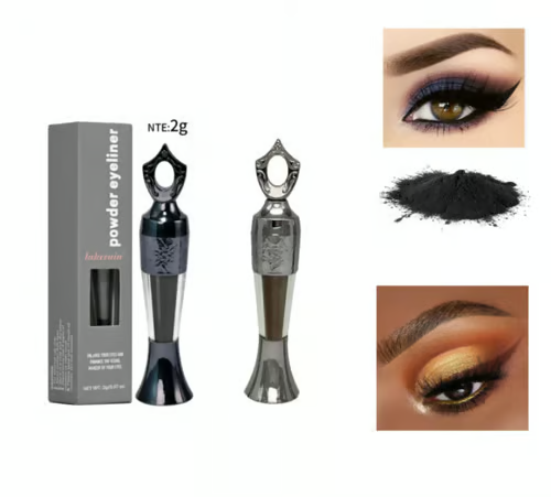 Kräuter Eyeliner | Intensives Schwarz | Natürlich & Wischfest | Langanhaltender Kajal für empfindliche Augen