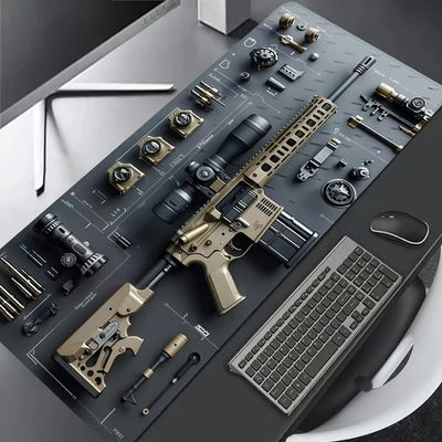 Gaming Mauspad | Rutschfest & Wasserabweisend | Militärdesign