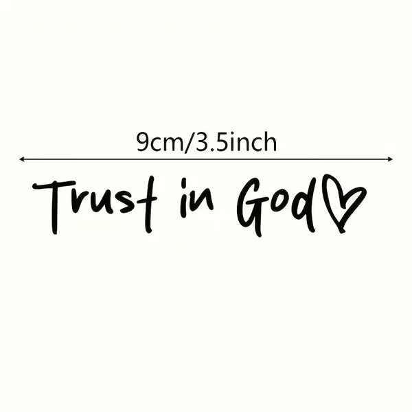 Auto Aufkleber | Christlicher Sticker | Wetterfestes Vinyl | Glaubensbotschaft für Auto & Fenster