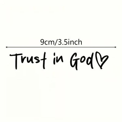 Auto Aufkleber | Christlicher Sticker | Wetterfestes Vinyl | Glaubensbotschaft für Auto & Fenster