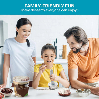 Eiscreme Sandwich Maker | Portionierer für runde Eisscheiben | ½ Cup Servings | Spülmaschinenfest