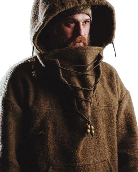 Herren Outdoor-Anorak | Winddicht & wasserabweisend | Robuste Wollmischung | Winterjacke für Outdoor