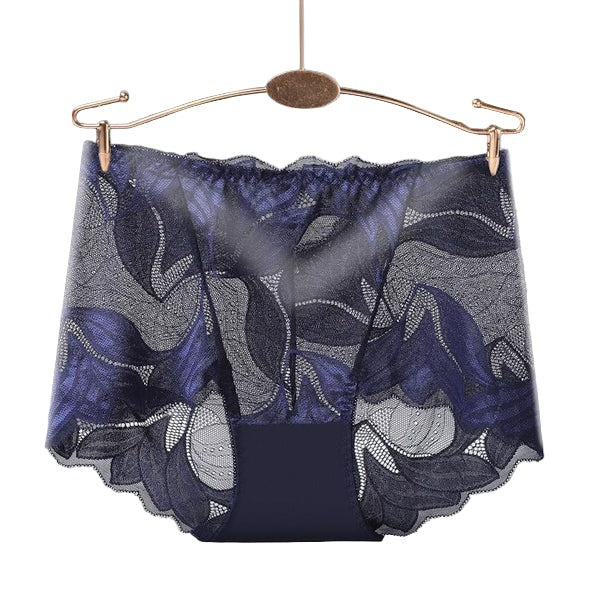 1+2 Gratis | Damen Mid-Waist Panties | Nahtlos Unterwäsche | Unsichtbare Spitze | 3er-Pack