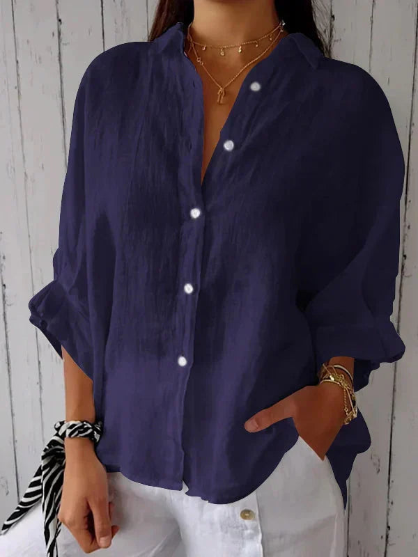 Madison - Zeitlos elegante Bluse mit Knopfleiste