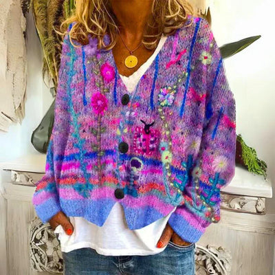 Hanna Modische Strickjacke für kalte Jahreszeiten