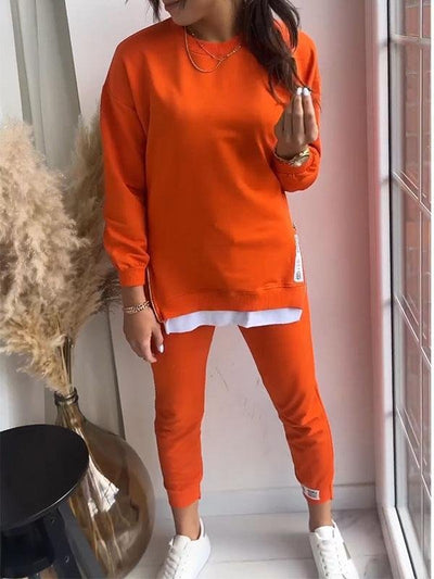 Hilda | Bequemer Alltagsschick Damen Sweatshirt und Hose Set