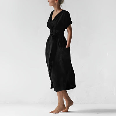 Lucia Comér - Elegantes Leinenkleid