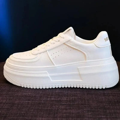 Zephanie Plateau Ganzweiße Sneakers