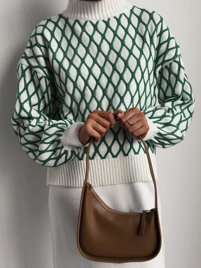 Elsa | Karierter Pullover für gemütliche Winterabende