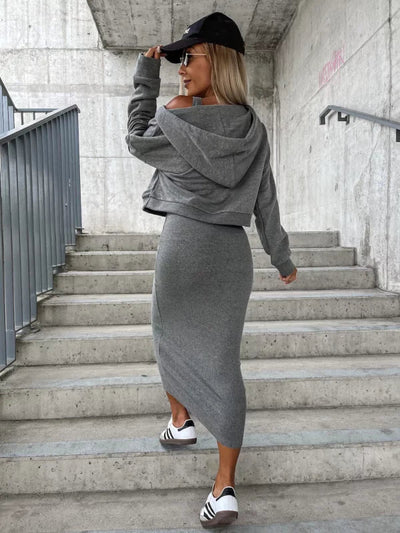 Elma | Kleid und Strickjacke im Set