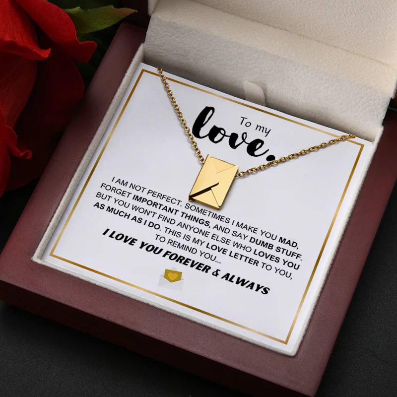 Liebesbrief-Halskette - Premium-Geschenkbox-Set