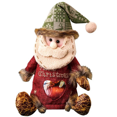 Weihnachtliche Geschenkbeutel | Wiederverwendbare Geschenkverpackung mit Santa & Schneemann Design