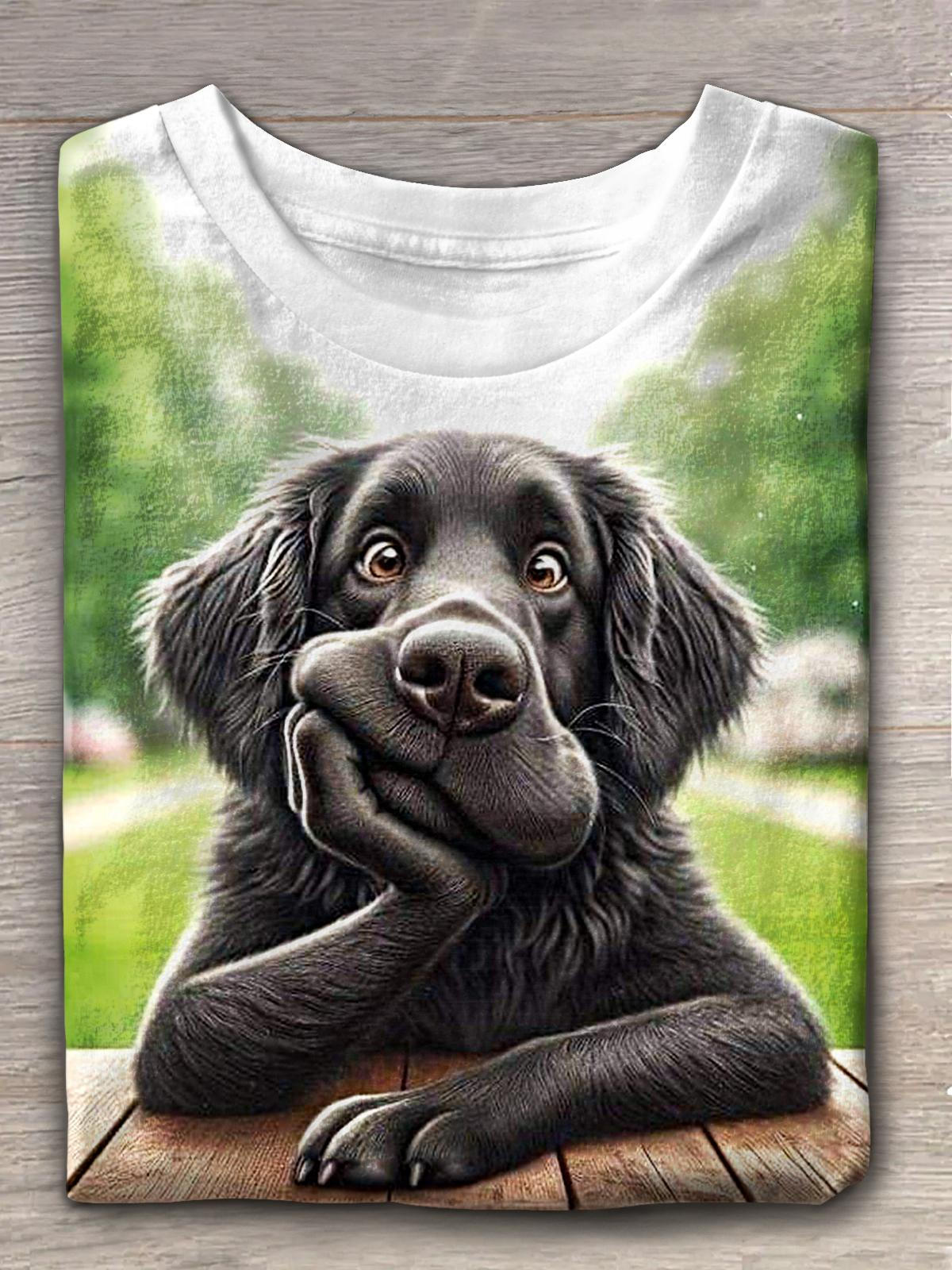Damen Oberteil | Kurzarm T-Shirt | Rundhals | Alltäglicher Style | Druck-Design