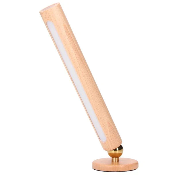 SpinStrahl™ Drehbare Lampe aus Holz