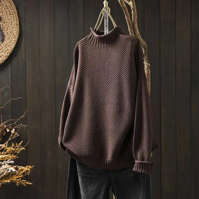 MILOU | GESTRICKTER ROLLKRAGENPULLOVER MIT STIL