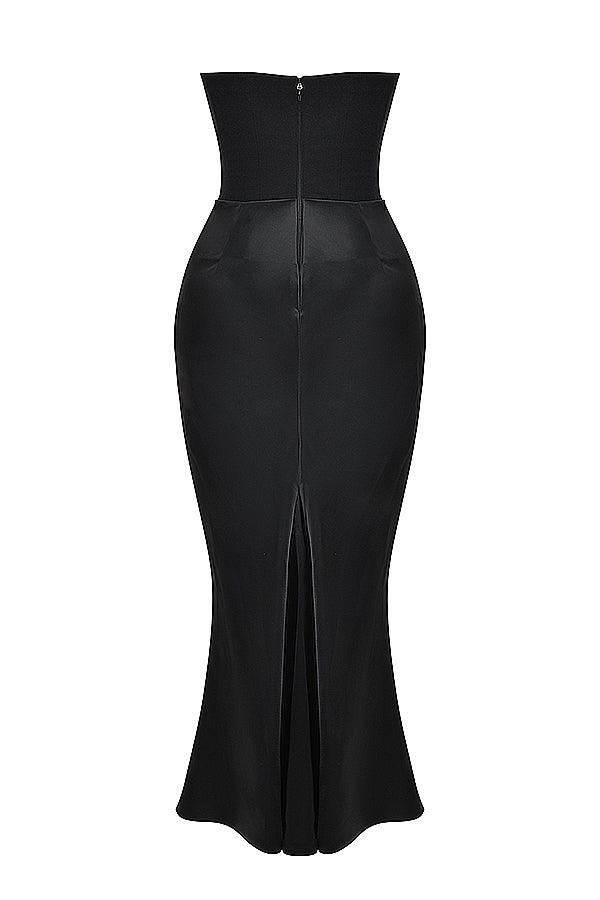 Ezra - Elegantes trägerloses Korsett Maxikleid