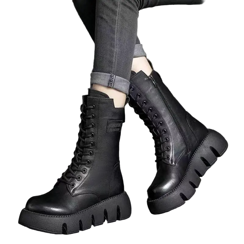 Orthopädische Damen Stiefel Laksha | Bequem & Rutschfest | Premium Leder | Fußunterstützend