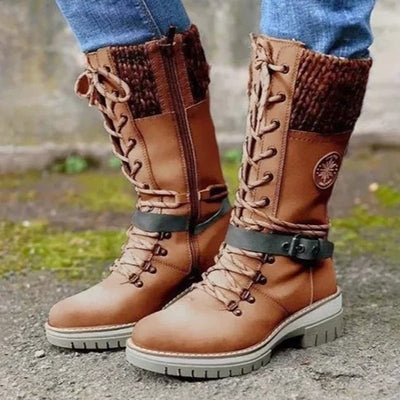 Luzie™ Wintertaugliche wasserdichte Knie-Schneestiefel