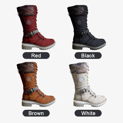 Luzie™ Wintertaugliche wasserdichte Knie-Schneestiefel