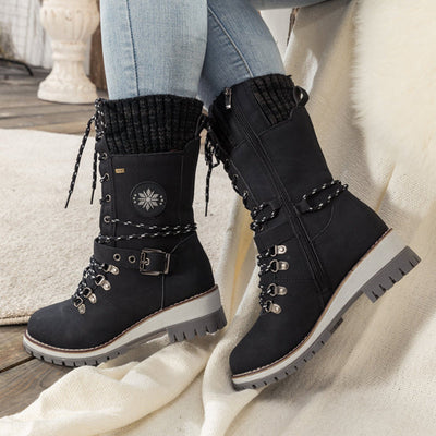 Luzie™ Wintertaugliche wasserdichte Knie-Schneestiefel