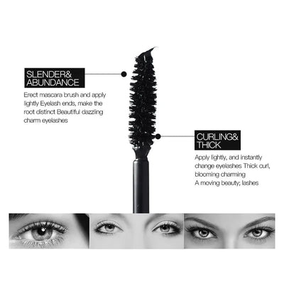 2+2 Gratis | Wimperntusche Volumen 4x | Langanhaltend & Wischfest bis 24h | Wasserfest Mascara Schwarz