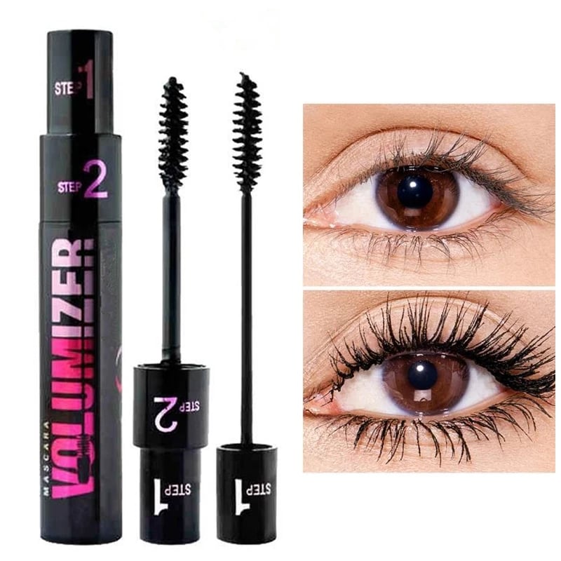 2+2 Gratis | Wimperntusche Volumen 4x | Langanhaltend & Wischfest bis 24h | Wasserfest Mascara Schwarz