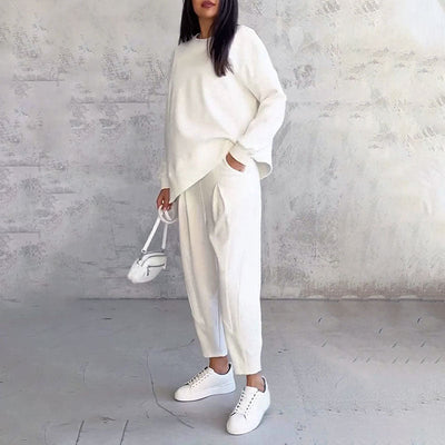 Agathe™ Langärmeliger Rundhalsausschnitt & Hose