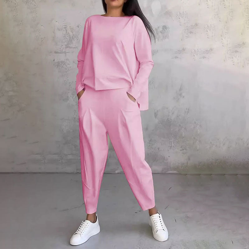 Agathe™ Langärmeliger Rundhalsausschnitt & Hose