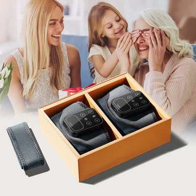 Beheizte Kniebandage mit Massage | Wärmetherapie & Vibrationsmodi | USB/Netzadapter | Verstellbar & Atmungsaktiv