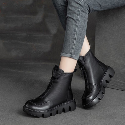 LederReißverschluss™ Statement Stiefel mit Reißverschluss