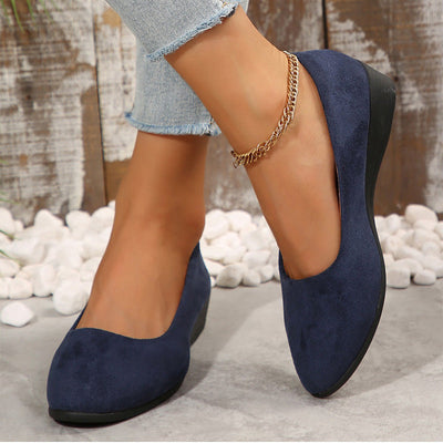 Neue Ankunft🎀Elegante leichte rutschfeste Flachabsatz-Wedgeschuhe
