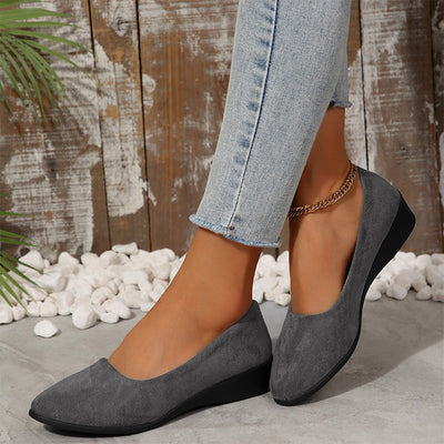 Neue Ankunft🎀Elegante leichte rutschfeste Flachabsatz-Wedgeschuhe