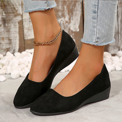 Neue Ankunft🎀Elegante leichte rutschfeste Flachabsatz-Wedgeschuhe