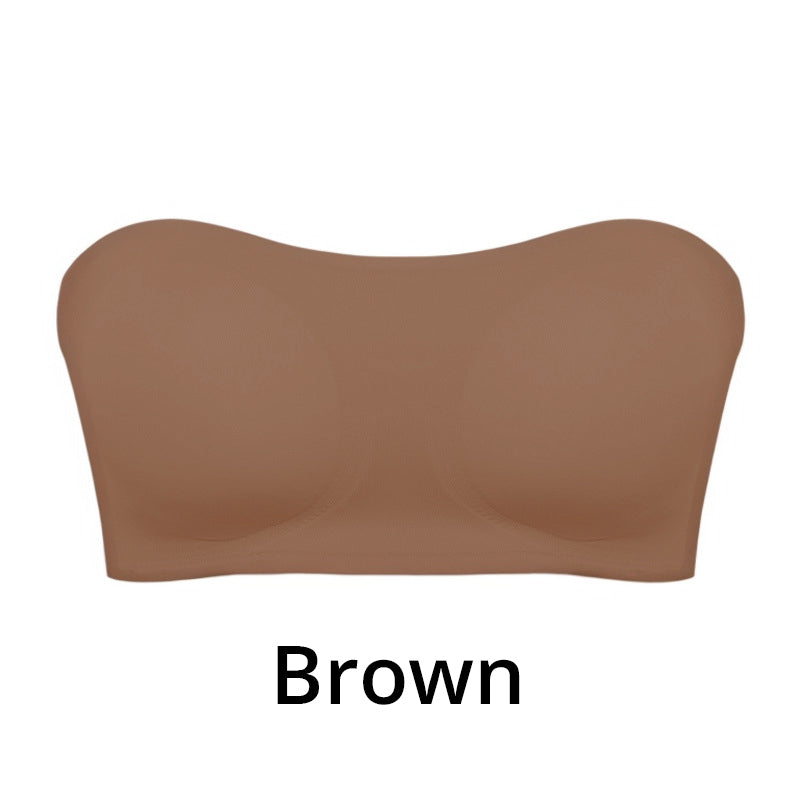 Damen trägerloser BH | Grip-Sure Seitenverschluss | Nahtlos & rutschfest | Herausnehmbare Pads