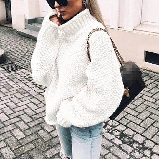 ELODIE | PULLOVER MIT HALBHOHEM KRAGEN