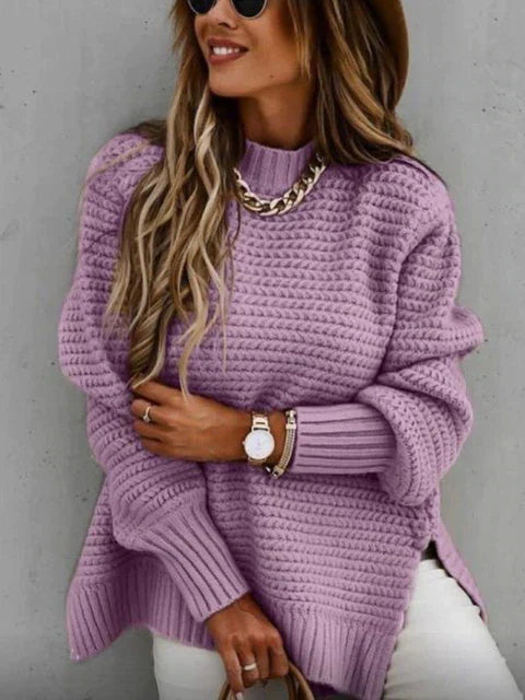 Caraleena | Der neue halbhohe Halsausschnitt Elegante Pullover-Oberteile
