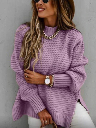 Caraleena | Der neue halbhohe Halsausschnitt Elegante Pullover-Oberteile